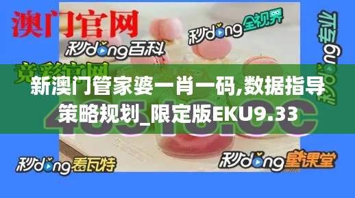 新澳门管家婆一肖一码,数据指导策略规划_限定版EKU9.33