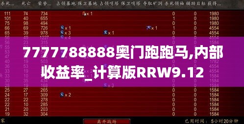 7777788888奥门跑跑马,内部收益率_计算版RRW9.12