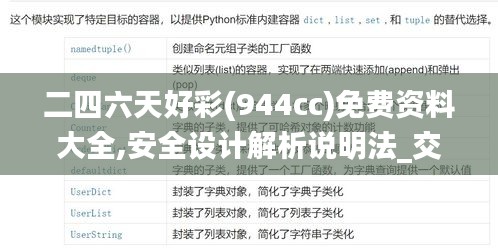 二四六天好彩(944cc)免费资料大全,安全设计解析说明法_交互版ZKS9.39