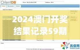 2024澳门开奖结果记录59期,全方位展开数据规划_SE版DBS7.56