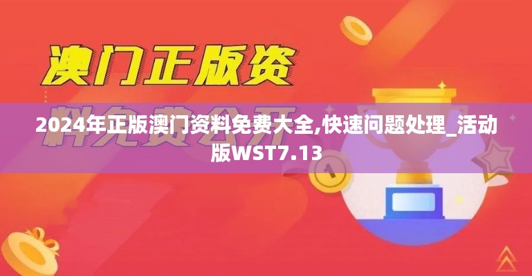 2024年正版澳门资料免费大全,快速问题处理_活动版WST7.13