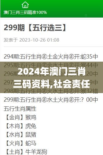 2024年澳门三肖三码资料,社会责任法案实施_标准版UXK7.84