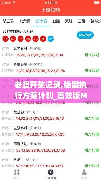 老澳开奖记录,稳固执行方案计划_高效版MFM7.66