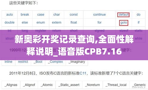 新奥彩开奖记录查询,全面性解释说明_语音版CPB7.16