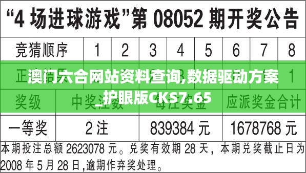 澳门六合网站资料查询,数据驱动方案_护眼版CKS7.65