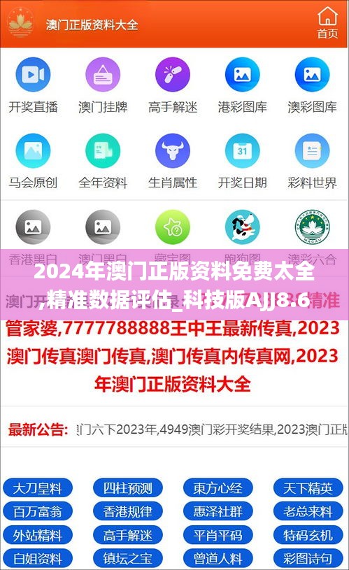 2024年澳门正版资料免费太全,精准数据评估_科技版AJJ8.60