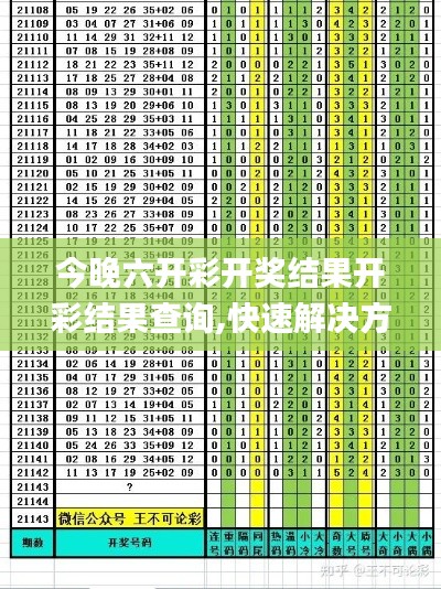 今晚六开彩开奖结果开彩结果查询,快速解决方式指南_寻找版KFU4.81