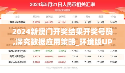 2024新澳门开奖结果开奖号码,深究数据应用策略_环境版UPN8.12