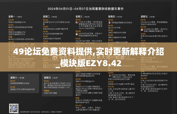 49论坛免费资料提供,实时更新解释介绍_模块版EZY8.42