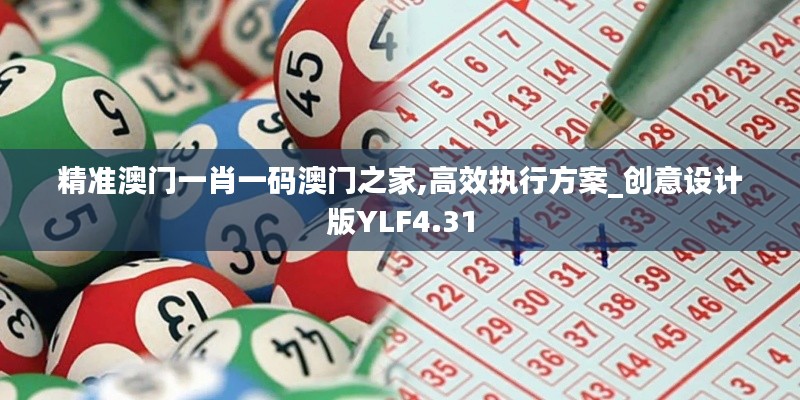 精准澳门一肖一码澳门之家,高效执行方案_创意设计版YLF4.31