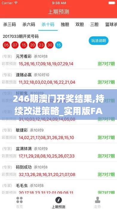 246期澳门开奖结果,持续改进策略_实用版FAT8.68