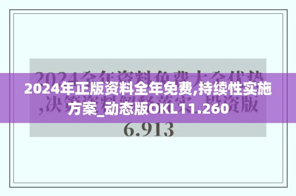 2024年正版资料全年免费,持续性实施方案_动态版OKL11.260