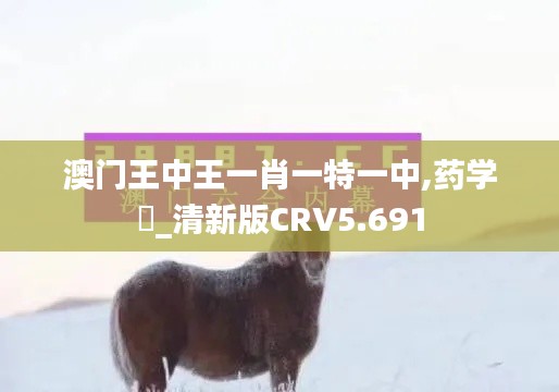 澳门王中王一肖一特一中,药学‌_清新版CRV5.691