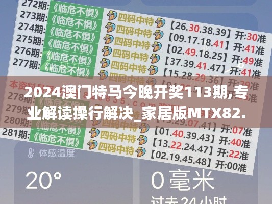 2024澳门特马今晚开奖113期,专业解读操行解决_家居版MTX82.874