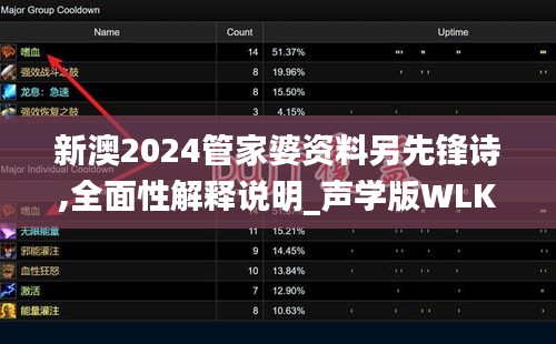 新澳2024管家婆资料另先锋诗,全面性解释说明_声学版WLK40.369