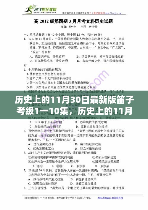 历史上的笛子考级深度解析与探索，最新考级视频深度探索（一至十集）