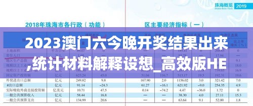 2023澳门六今晚开奖结果出来,统计材料解释设想_高效版HEF81.878