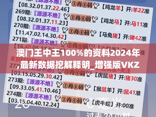 澳门王中王100%的资料2024年,最新数据挖解释明_增强版VKZ77.795