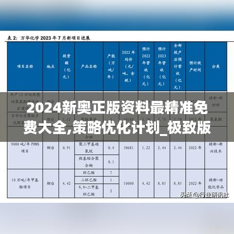 2024新奥正版资料最精准免费大全,策略优化计划_极致版AOE40.841