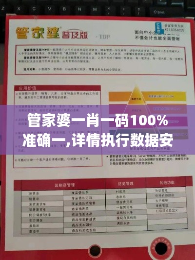 管家婆一肖一码100%准确一,详情执行数据安援_流线型版LVO67.597