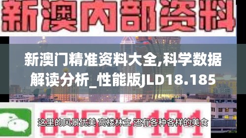 新澳门精准资料大全,科学数据解读分析_性能版JLD18.185