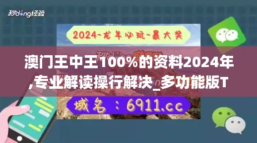 澳门王中王100%的资料2024年,专业解读操行解决_多功能版TWY36.215