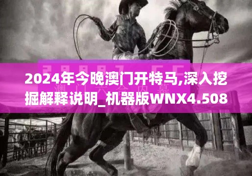 2024年今晚澳门开特马,深入挖掘解释说明_机器版WNX4.508