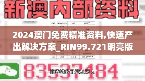 2024澳门免费精准资料,快速产出解决方案_RIN99.721明亮版