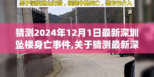 深度解析与反思，最新深圳坠楼身亡事件背后的警示与启示（2024年12月）