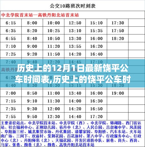 饶平公车时间表变迁探索，历史回顾与最新动态