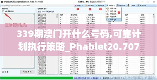 339期澳门开什么号码,可靠计划执行策略_Phablet20.707-4