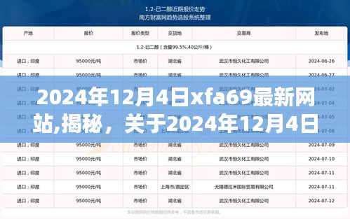 揭秘，关于2024年12月4日xfa69最新网站的真相探索——涉嫌违法犯罪问题揭秘