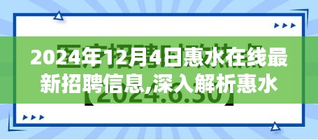 2024年惠水在线最新招聘信息解析，平台特性与体验深度探讨