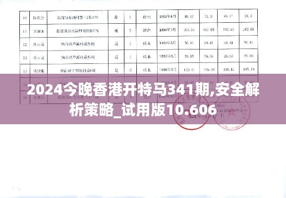 2024今晚香港开特马341期,安全解析策略_试用版10.606