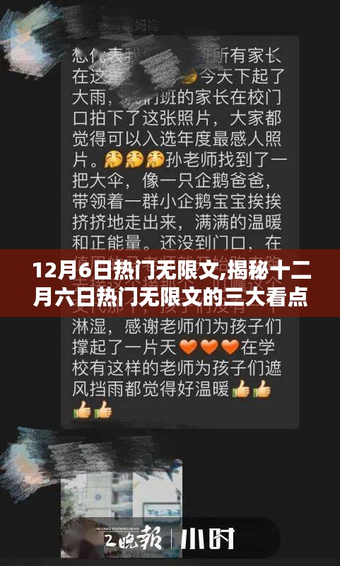 揭秘十二月六日热门无限文三大看点，不容错过！