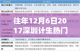 重磅回顾，2017年12月6日深圳计生风云再起，热门消息全解析