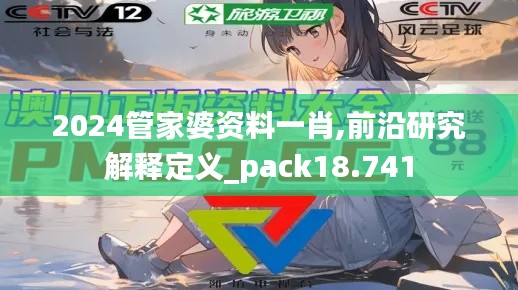 2024管家婆资料一肖,前沿研究解释定义_pack18.741