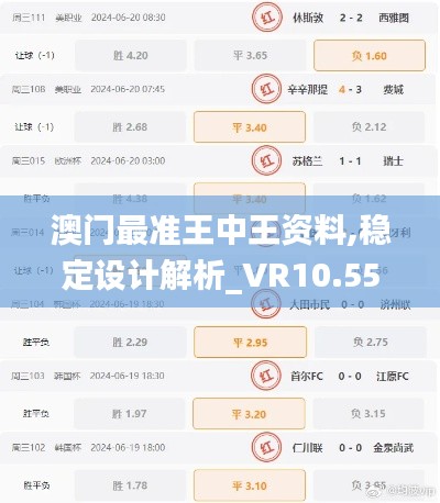 澳门最准王中王资料,稳定设计解析_VR10.554