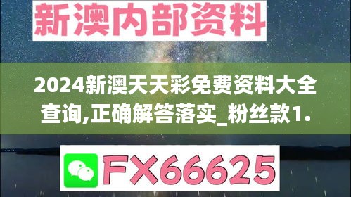 2024新澳天天彩免费资料大全查询,正确解答落实_粉丝款1.235