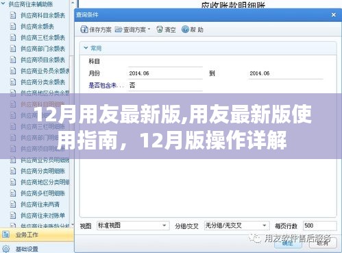 用友最新版使用指南，12月版操作详解与功能解析