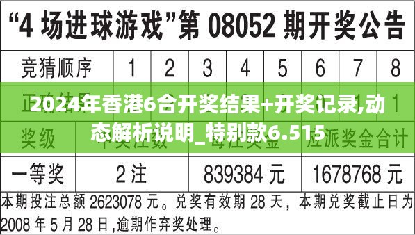 2024年香港6合开奖结果+开奖记录,动态解析说明_特别款6.515