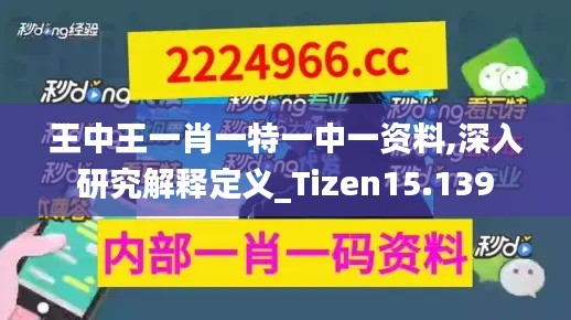 王中王一肖一特一中一资料,深入研究解释定义_Tizen15.139