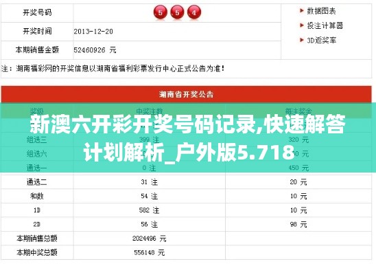 新澳六开彩开奖号码记录,快速解答计划解析_户外版5.718