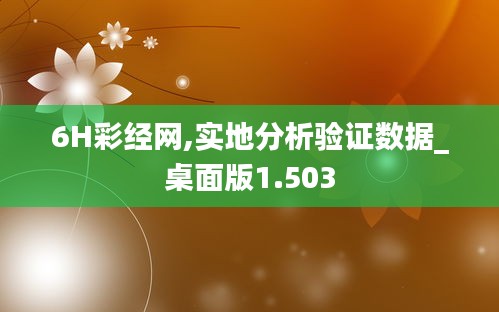 6H彩经网,实地分析验证数据_桌面版1.503