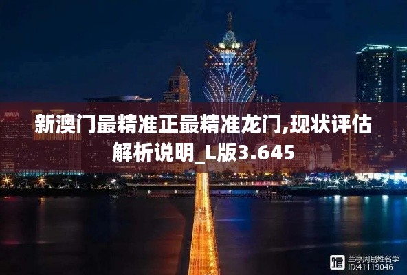 新澳门最精准正最精准龙门,现状评估解析说明_L版3.645