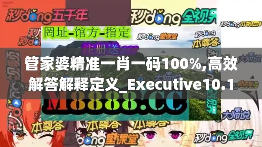 管家婆精准一肖一码100%,高效解答解释定义_Executive10.111