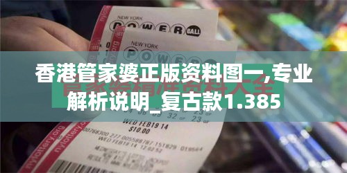 香港管家婆正版资料图一,专业解析说明_复古款1.385