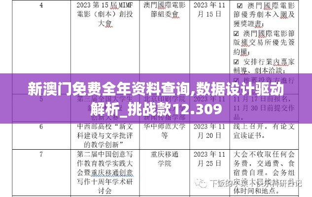 新澳门免费全年资料查询,数据设计驱动解析_挑战款12.309