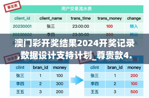 澳门彩开奖结果2024开奖记录,数据设计支持计划_尊贵款4.968