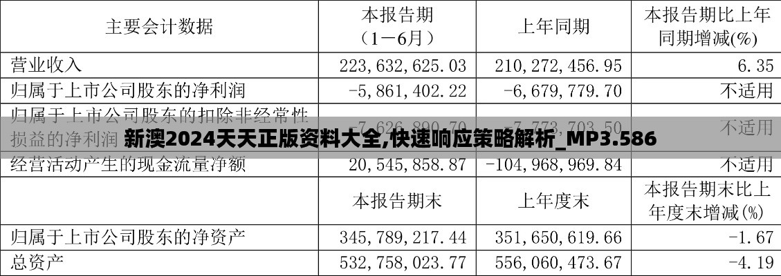 新澳2024天天正版资料大全,快速响应策略解析_MP3.586